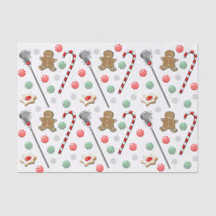 Papel De Seda Patrón de Navidad de Lacrosse