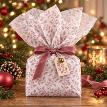 Patrón de Navidad de Vid y Bayas Cranberry ID1337