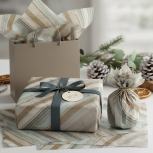 Papel De Seda Patrón de Navidad en dorado tonos terrosos#28 ID10