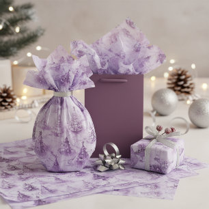 Papel De Seda Patrón de Navidad púrpura#3 ID1009