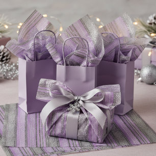 Papel De Seda Patrón de Navidad Verde Púrpura#28 ID1009