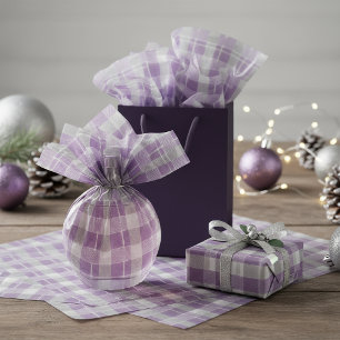 Papel De Seda Patrón de Navidad Verde Púrpura#7 ID1009