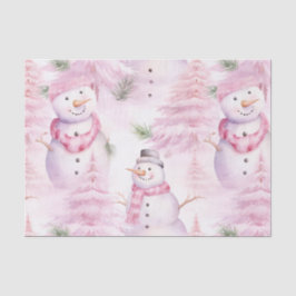 Papel De Seda Patrón de Navidades de color de agua