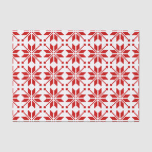 Papel De Seda Patrón de Navidades de copos de nieve de Navidad