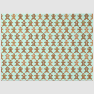Papel De Seda Patrón de Navidades de los hombres de jengibre