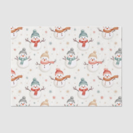 Papel De Seda Patrón de Navidades de muñequera de nieve