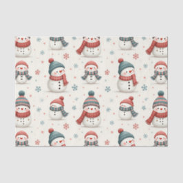 Papel De Seda Patrón de Navidades de muñequera de nieve