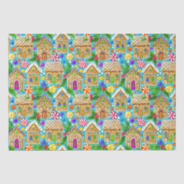 Papel De Seda Patrón de Navidades de pan de jengibre