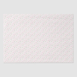 Papel De Seda Patrón de Navidades de puntos de polka rojos, rosa