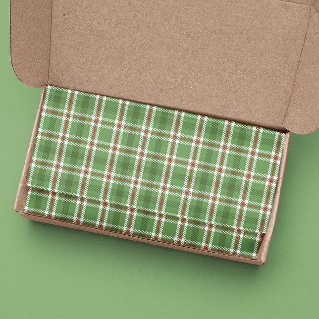 Papel De Seda Patrón de Navidades rojos verdes (Green and red holiday pattern tissue paper. )