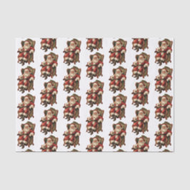 Papel De Seda Patrón de Navidades tradicionales de Santa Vieja