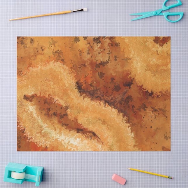 Papel De Seda Patrón de nogal falso (Artesanía)