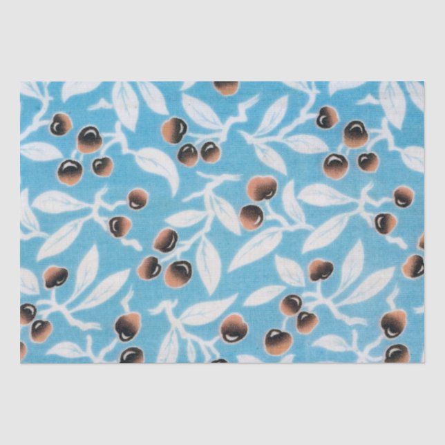 Papel De Seda Patrón de nueces japonesas (Anverso)