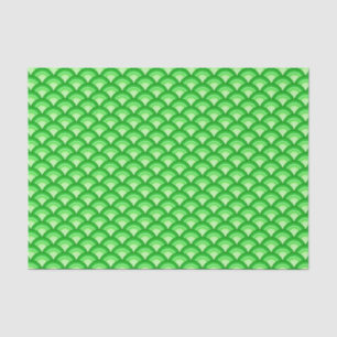 Papel De Seda Patrón de onda Art Deco - verde jade