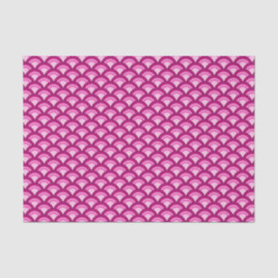 Papel De Seda Patrón de ondas Art Deco - magenta y rosa