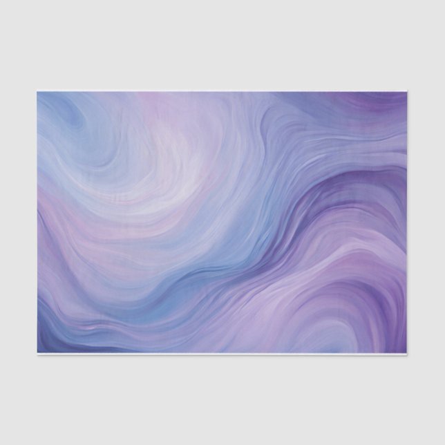 Papel De Seda Patrón de ondulación azul gradiente, púrpura abstr (Anverso)