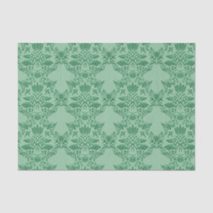Papel De Seda Patrón de ornamentos navideños de piña festiva
