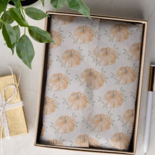 Papel De Seda Patrón de otoño de la calabaza clásica