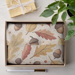 Papel De Seda Patrón de Otoño Elegante