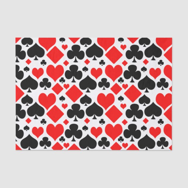 Papel De Seda Patrón de Palo de Cartas de Juego (Anverso)