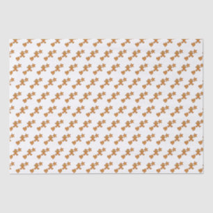 Papel De Seda Patrón de pan de jengibre de Xma'S dulce lindo
