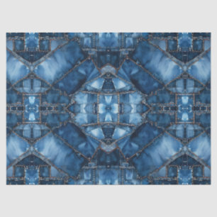 Papel De Seda Patrón de parchwork de denim - Ava