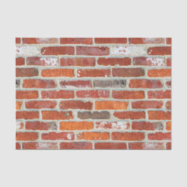 Papel De Seda Patrón de pared de ladrillo rojo