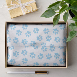 Papel De Seda Patrón De Patas, Patas De Perro, Patas Azules De B