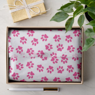 Papel De Seda Patrón De Paws, Paws De Perro, Paws Rosados