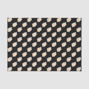 PAPEL DE SEDA PATRÓN DE PEONÍA AMARILLA PASTEL DELICADO DE BODAS