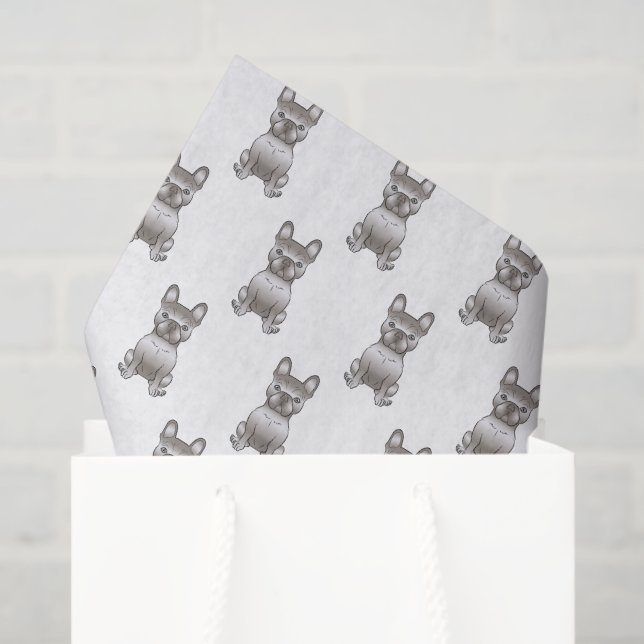Papel De Seda Patrón de perro Bulldog francés / Frenchie Isabell (Bolsa de regalo)