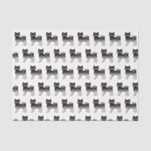 Papel De Seda Patrón de perro de dibujos animados lindo Malamute