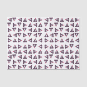 Papel De Seda Patrón de perros graciosos y adorables