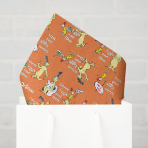 Papel De Seda Patrón de Personajes de Huevos Verdes y Jamón de D