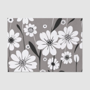 Papel De Seda Patrón de Petales minimalistas Flores silvestres B
