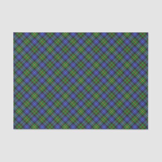 Papel De Seda Patrón de plaid de Smith Clan Tartan (Anverso)