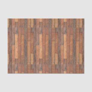 Papel De Seda Patrón de planchas de madera marrón