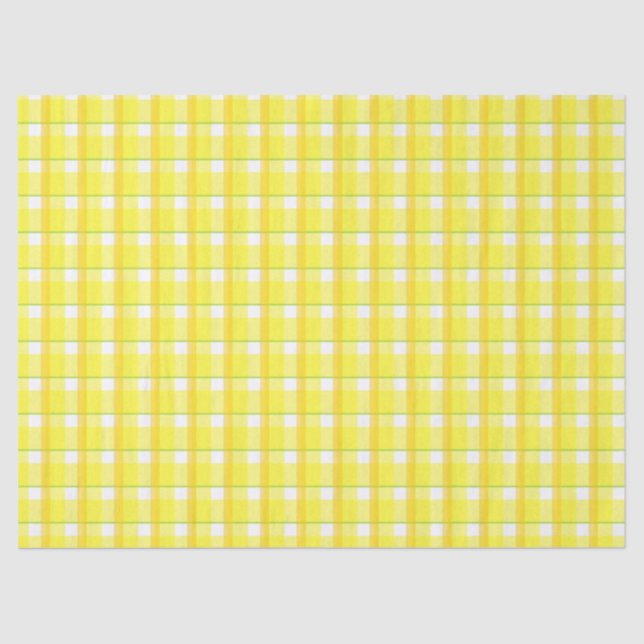 Papel De Seda Patrón de plástico amarillo y Naranja (Anverso)