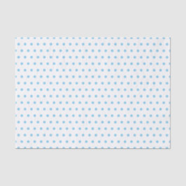 Papel De Seda Patrón de Polkadots Azules Bebés Sencillos En Blan