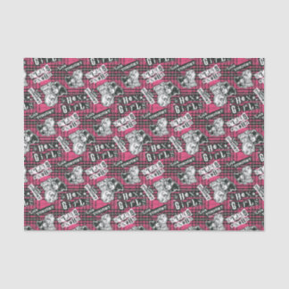Papel De Seda Patrón de Punk de Chicas hexadecimales