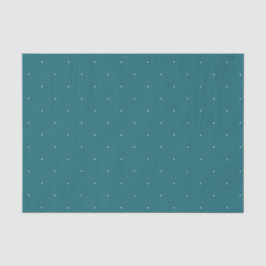 Papel De Seda Patrón de puntos blancos turquesa