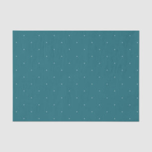 Papel De Seda Patrón de puntos blancos turquesa