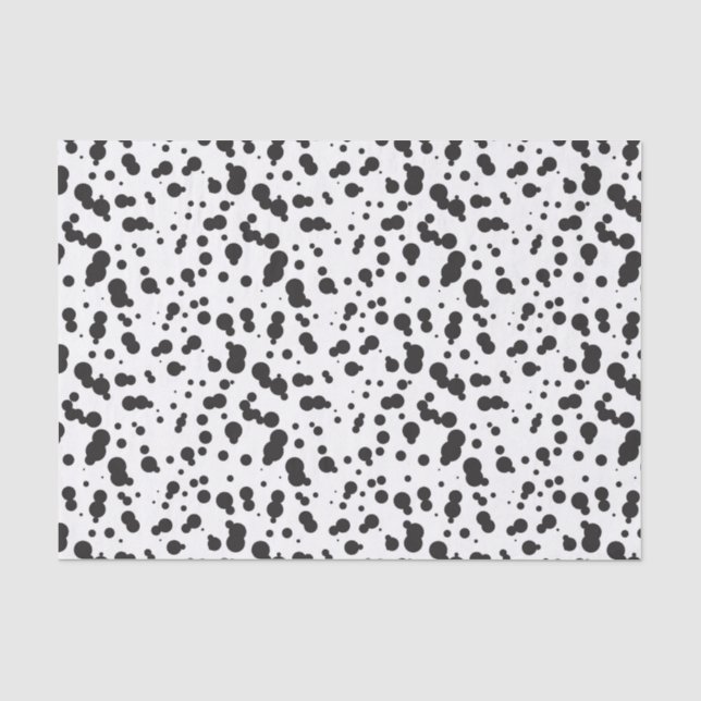 Papel De Seda Patrón de puntos dalmatina (Anverso)