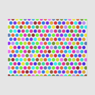 Papel De Seda Patrón de puntos de polka coloreado + tu trasero.