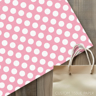 Papel De Seda Patrón de puntos de polka cúpula con puntos blanco