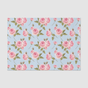 Papel De Seda Patrón de puntos de polka y rosas