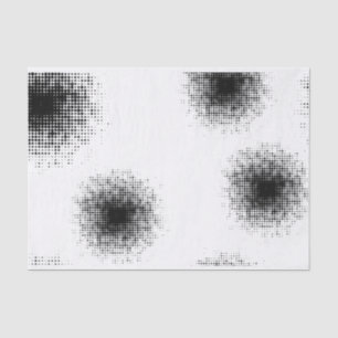 Papel De Seda Patrón de puntos medio-tonales abstractos modernos