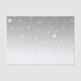 Papel De Seda Patrón de puntos Ombre gris blanco