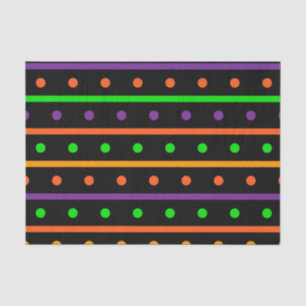 PAPEL DE SEDA PATRÓN DE PURPLE HALLOWEN, NARANJA VERDE NEGRO