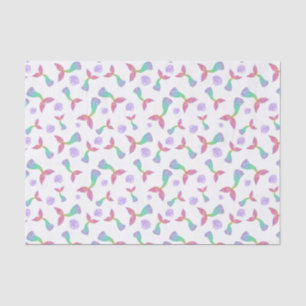 Papel De Seda Patrón de Purpurina de sirena